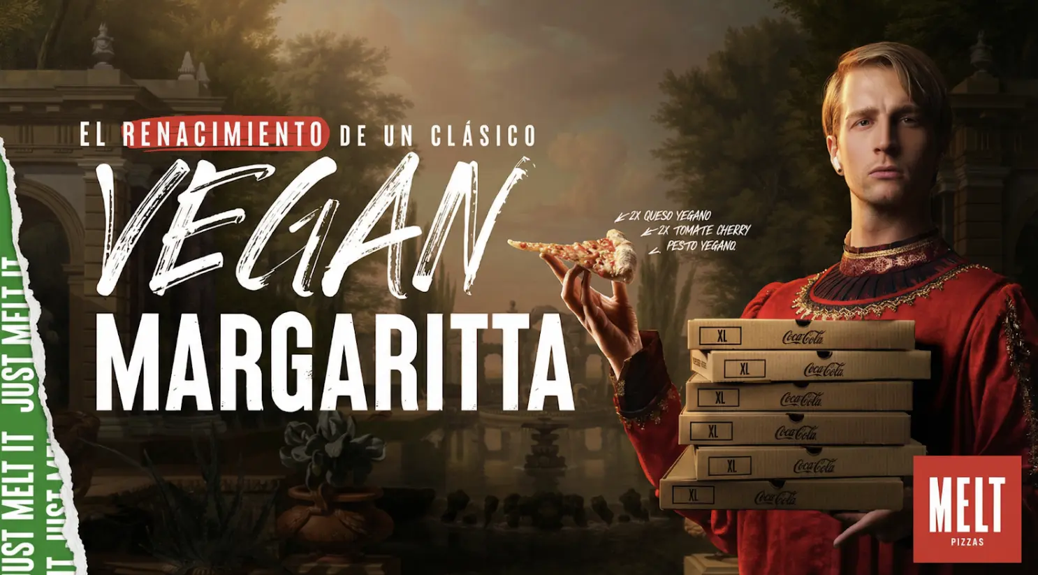 Campaña Vegan Margarita de Melt Pizzas