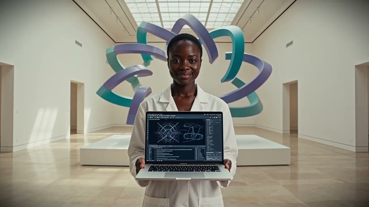 Fotograma del spot Imaginación humana, amplificada. de Wiwo.Lab