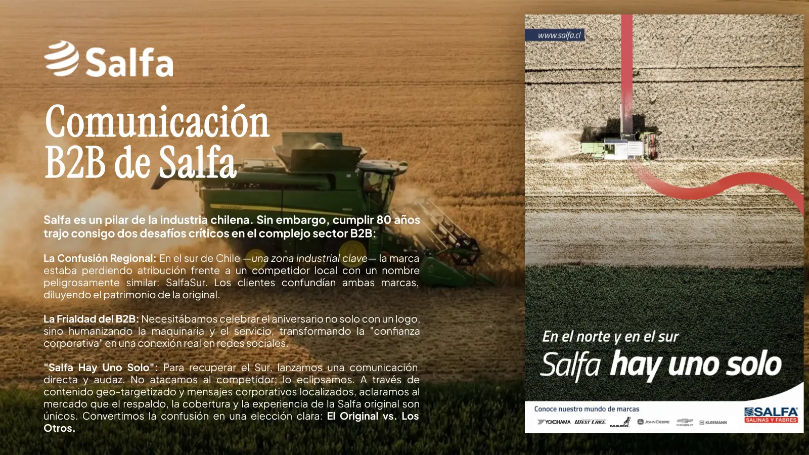 Presentación de la campaña Salfa Hay Uno Solo