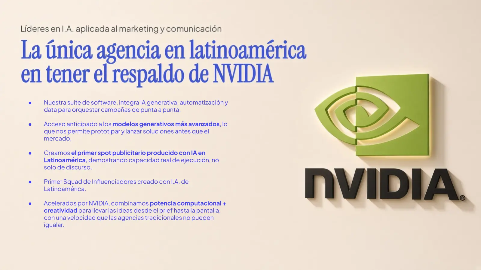 Credencial corporativa del programa NVIDIA Inception